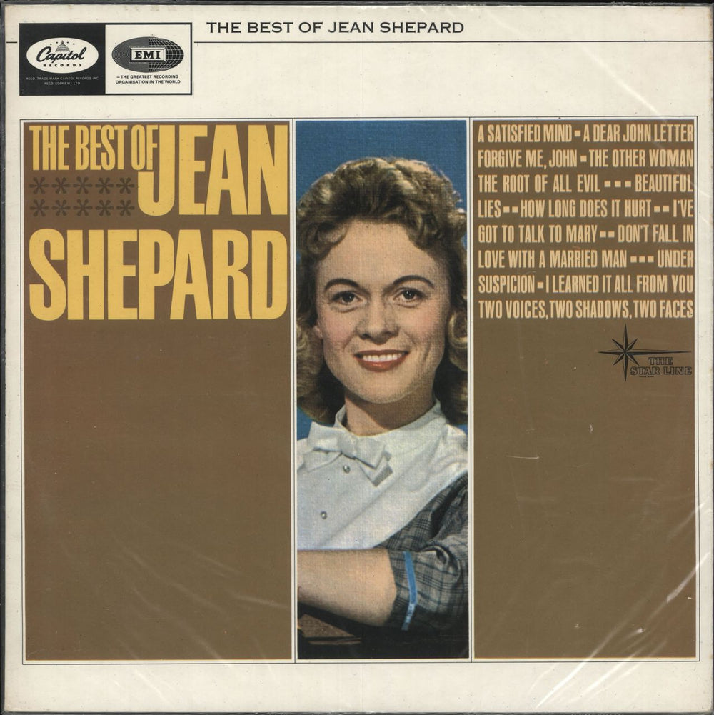 Jean Shepard The Best Of Jean Shepard UK vinyl LP album (LP record) ST1922