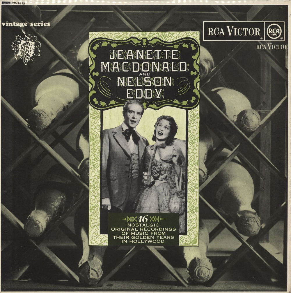 Jeanette MacDonald & Nelson Eddy Jeanette MacDonald & Nelson Eddy UK vinyl LP album (LP record) RD-7815