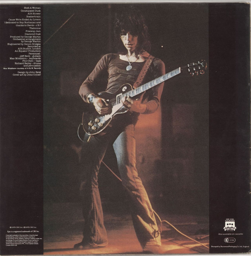 Jeff Beck Blow By Blow UK vinyl LP album (LP record)