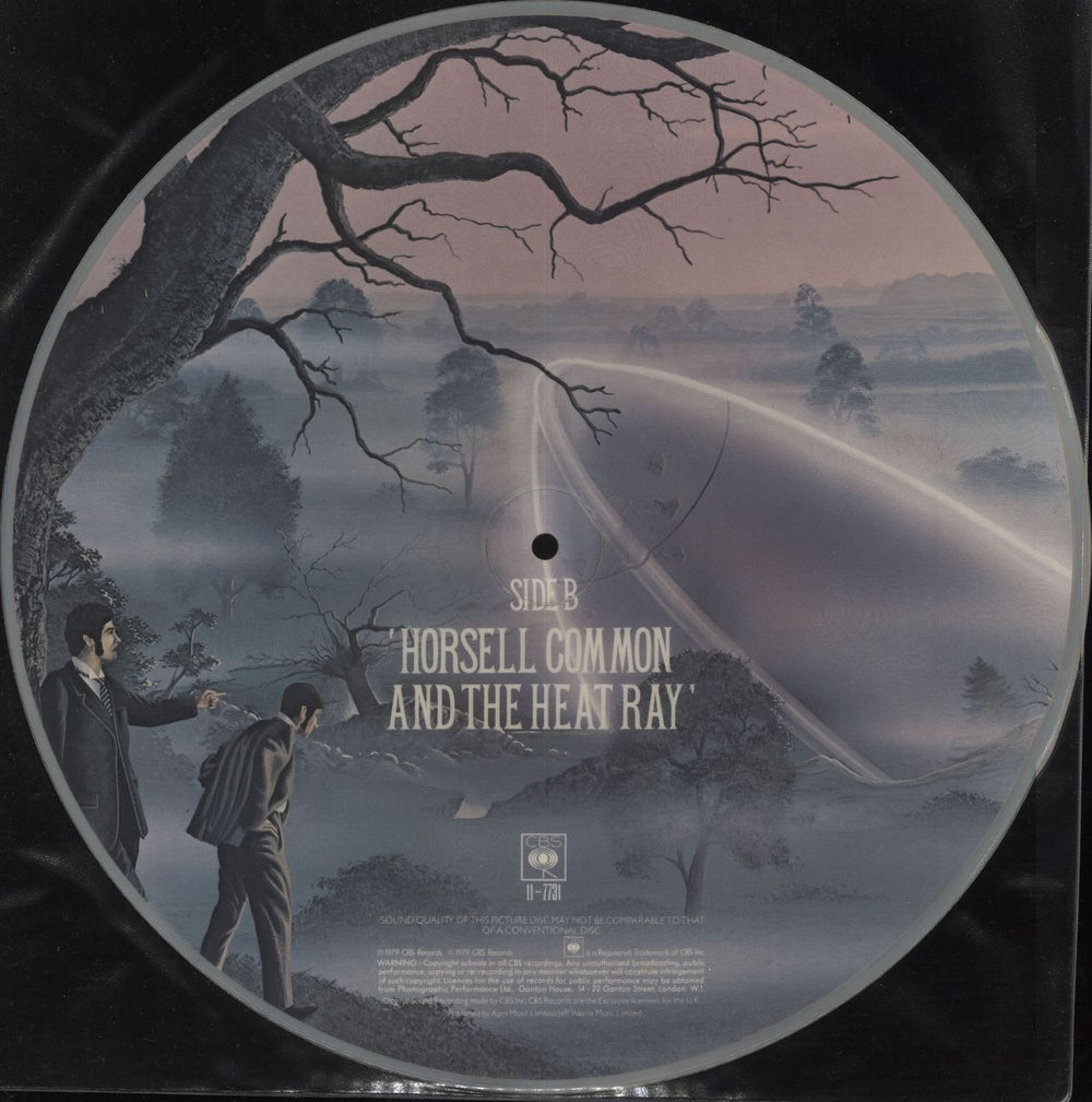 Jeff Wayne Eve Of The War - White Rim UK 12" vinyl picture disc (12 inch picture record)