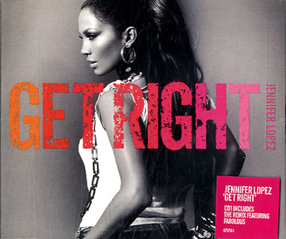 Jennifer Lopez Get Right UK 2-CD single set (Double CD single) 6757561/62