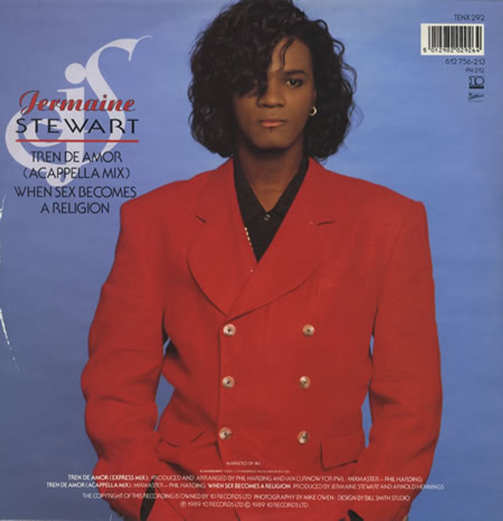 Jermaine Stewart Tren De Amor UK 12" vinyl single (12 inch record / Maxi-single) JMA12TR187647