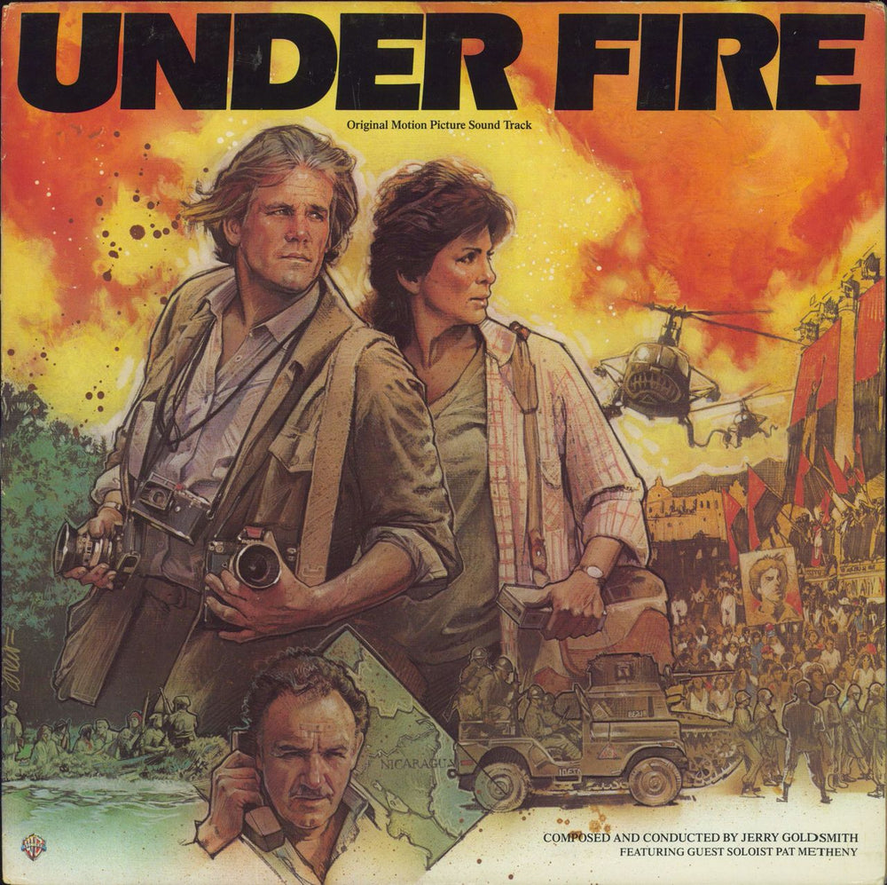 Jerry Goldsmith Under Fire US vinyl LP album (LP record) 23965-1