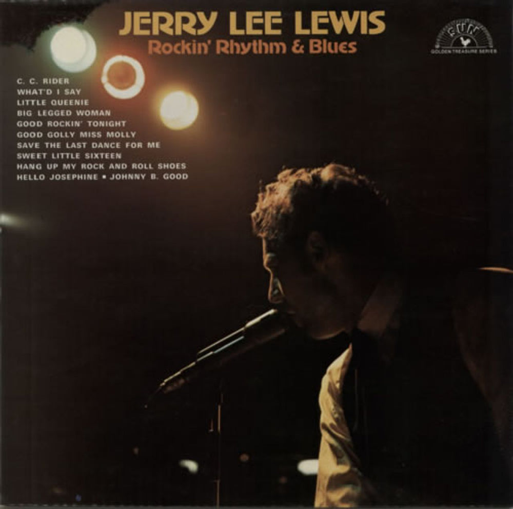 Jerry Lee Lewis Rockin' Rhythm & Blues UK vinyl LP album (LP record) 6467017