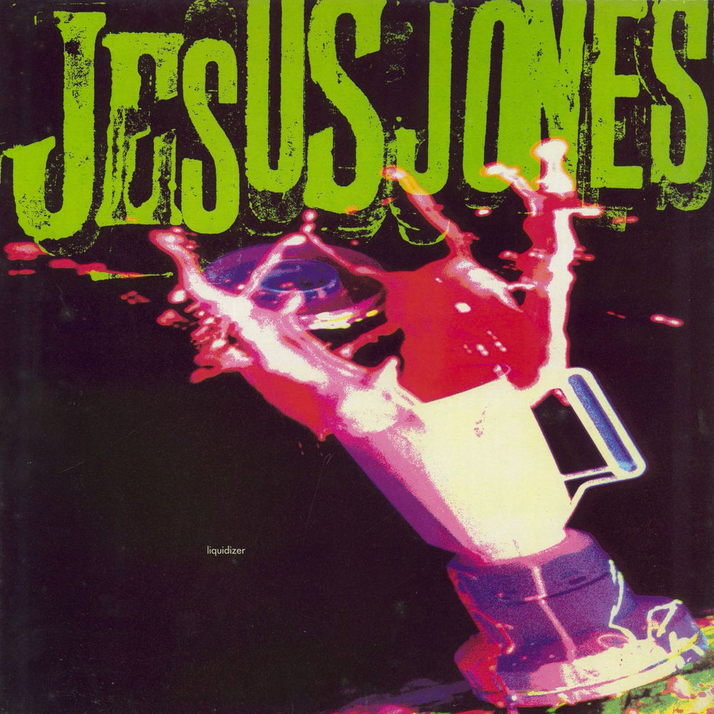 Jesus Jones Liquidizer - Promo Stickered UK Promo vinyl LP album (LP record) FOODLP3