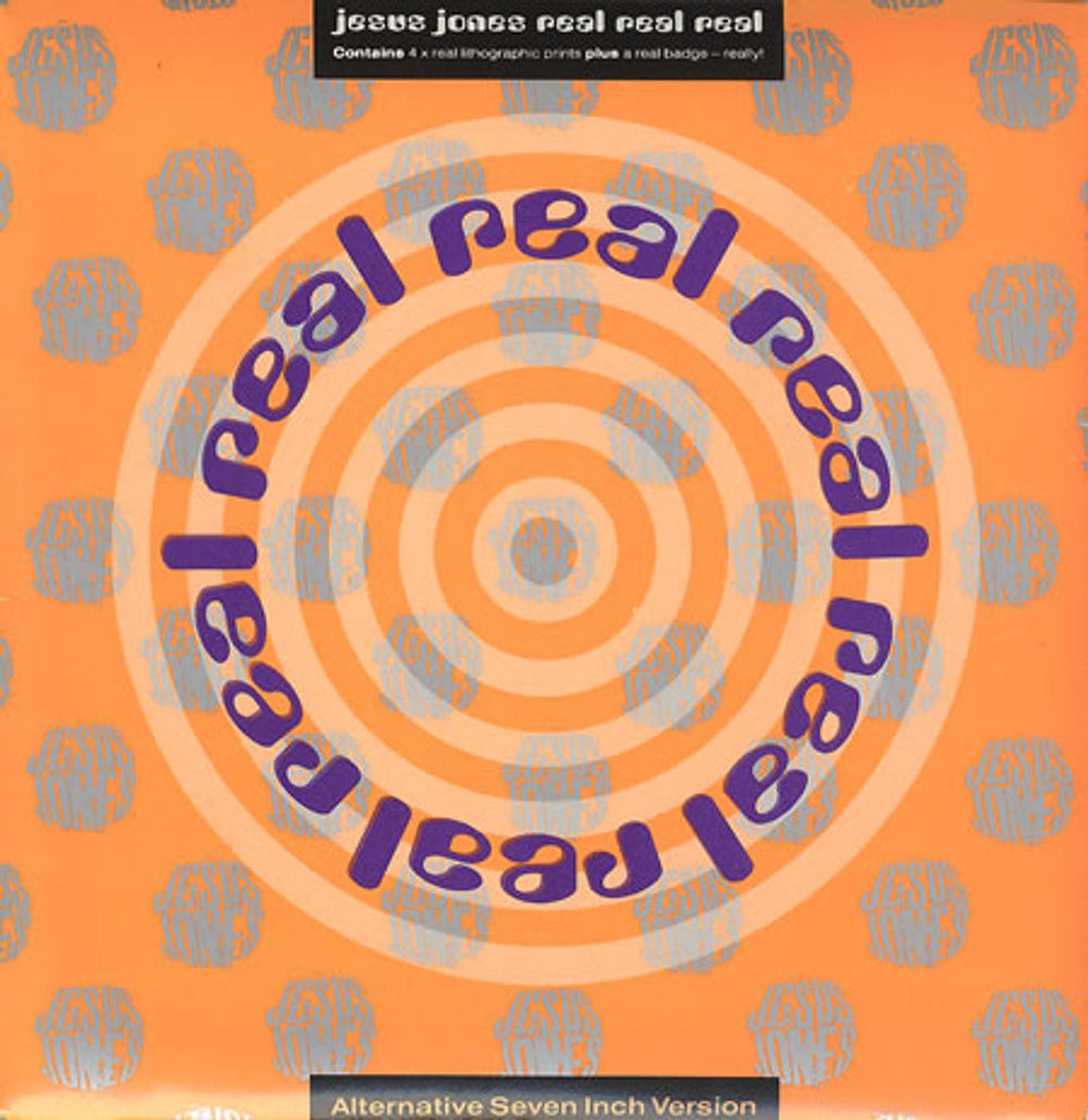 Jesus Jones Real Real Real - Envelope Sleeve UK 7" vinyl single (7 inch record / 45) FOODS24