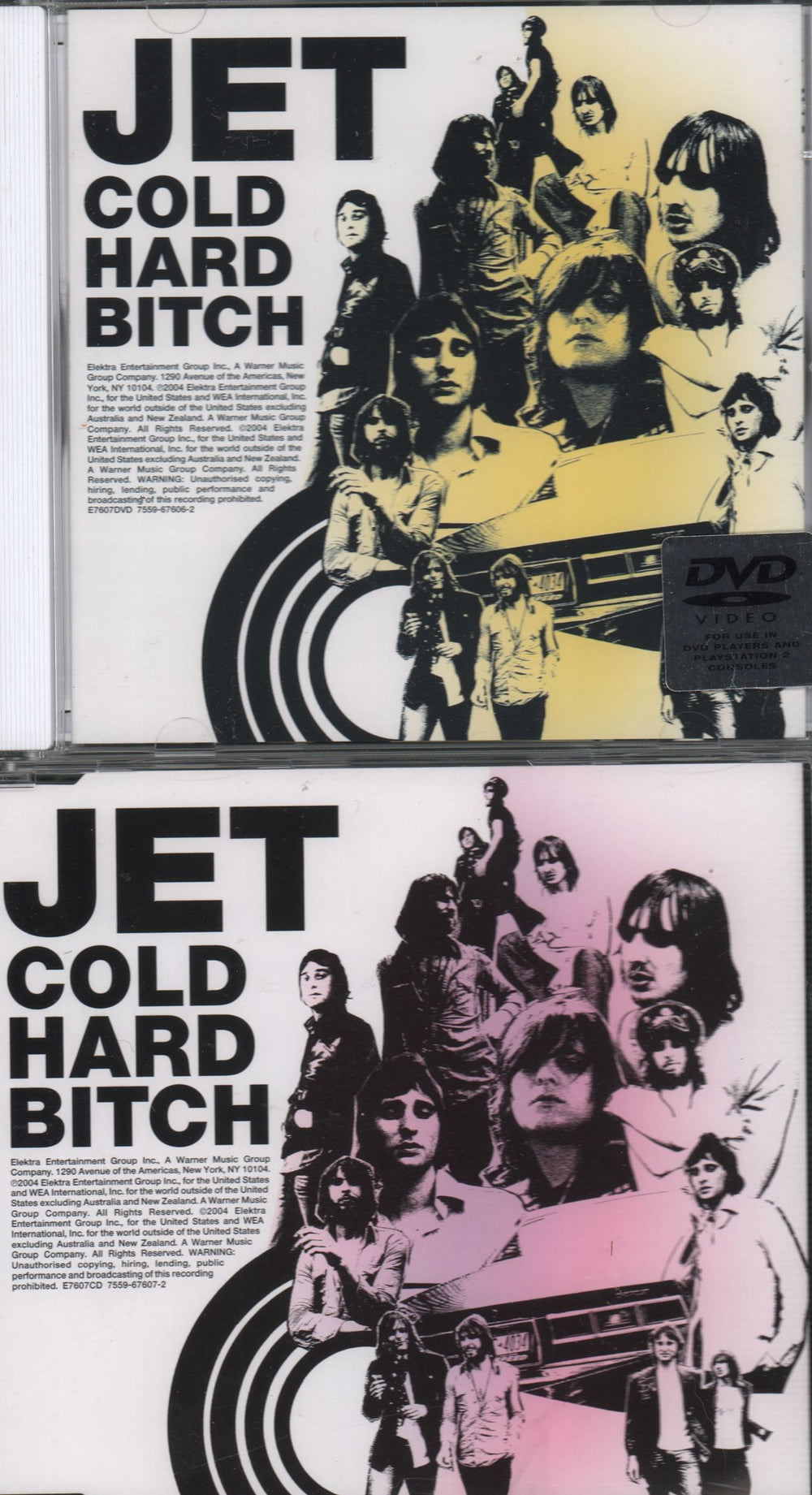 Jet Cold Hard Bitch UK CD/DVD single set E7607CD/DVD