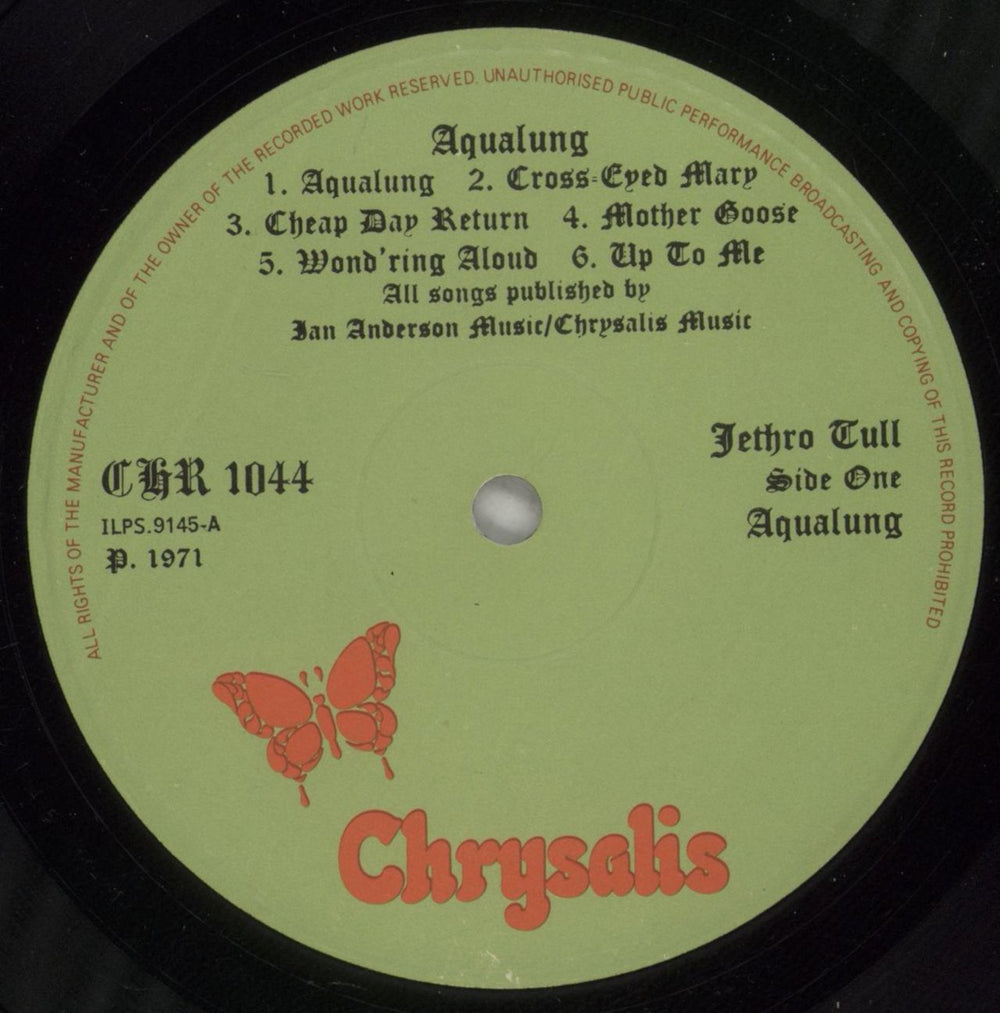 Jethro Tull Aqualung - 4th UK vinyl LP album (LP record) TULLPAQ54900