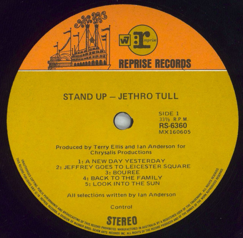 Jethro Tull Stand Up Australian vinyl LP album (LP record) TULLPST678245