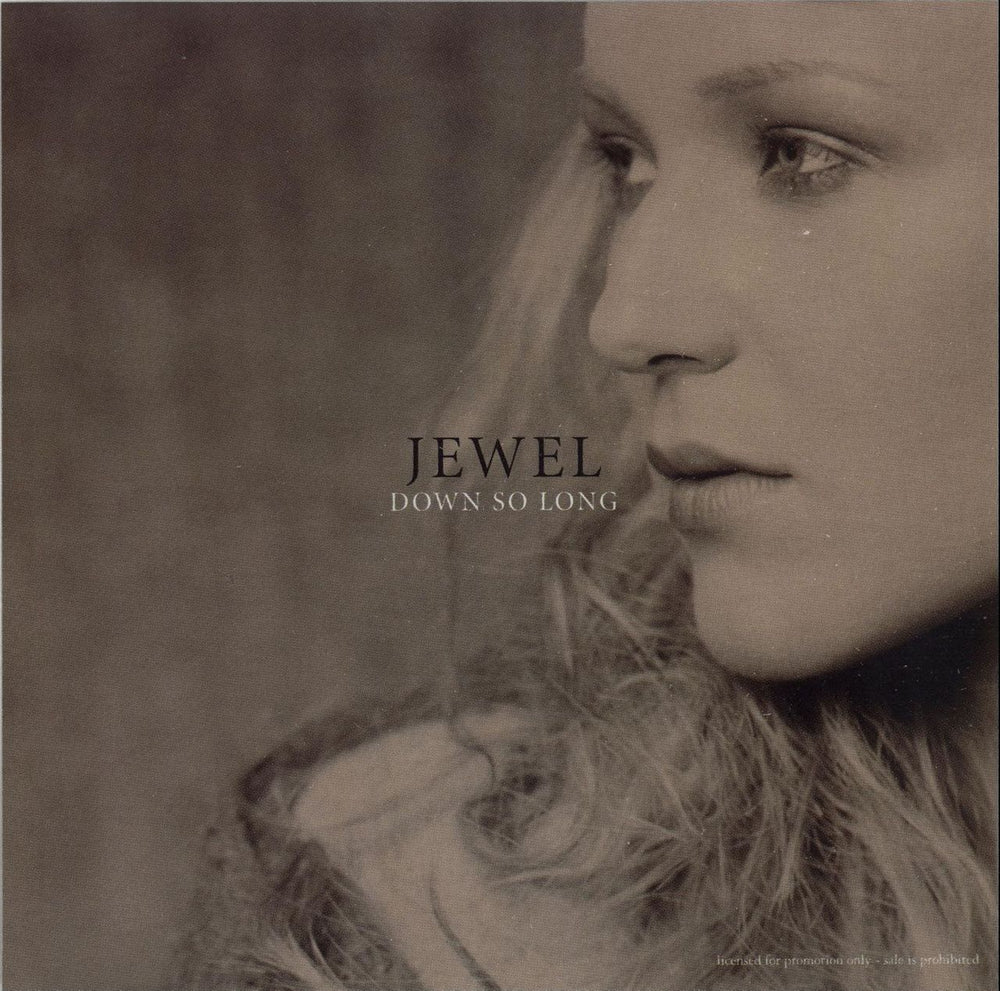 Jewel Down So Long US Promo CD single (CD5 / 5") PRCD8819