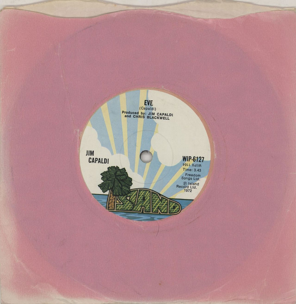 Jim Capaldi Eve - Solid UK 7" vinyl single (7 inch record / 45) WIP-6127