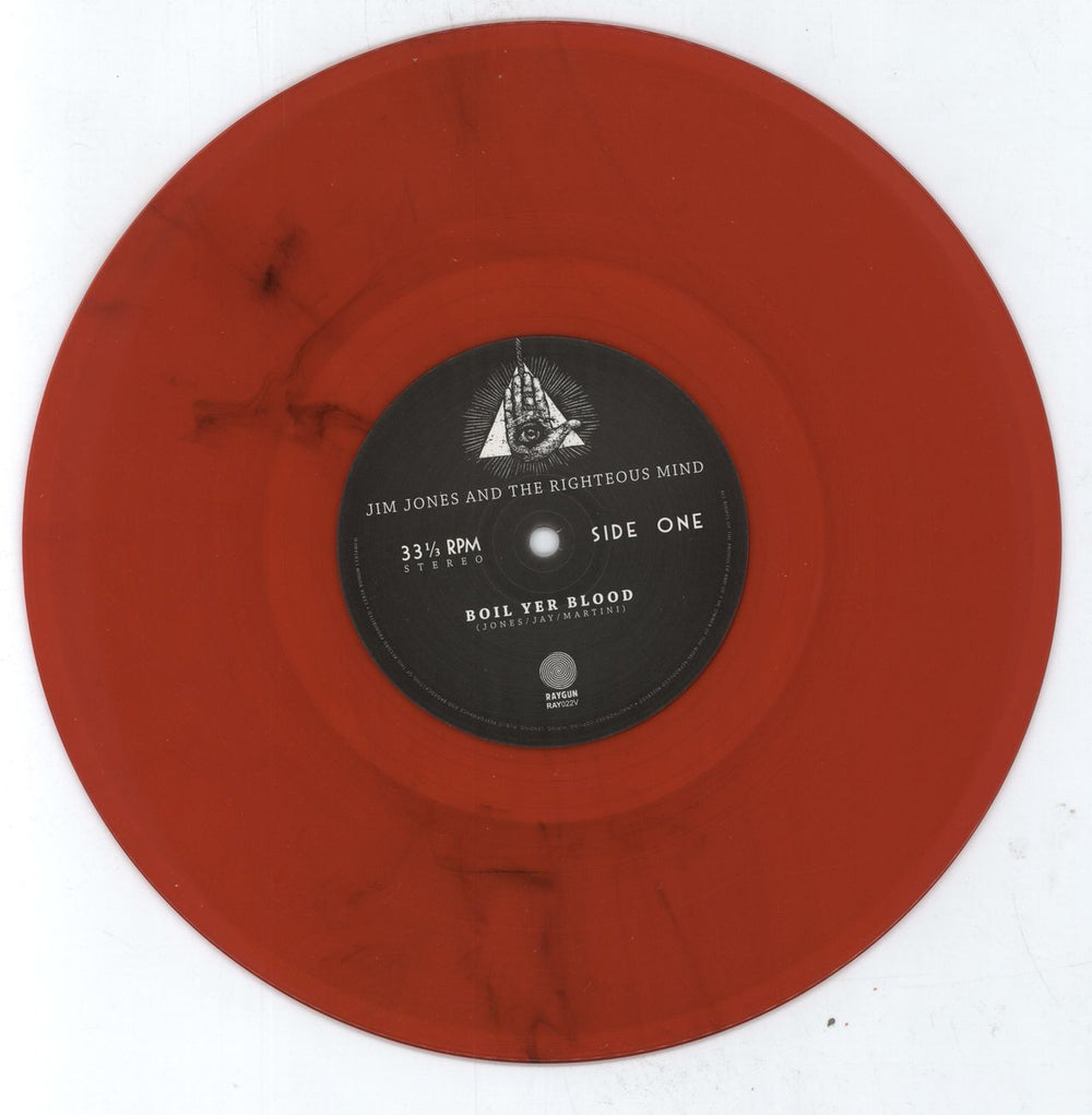 Jim Jones And The Righteous Mind Boil Yer Blood - Red Vinyl UK 10" vinyl single (10 inch record) 5053760017639