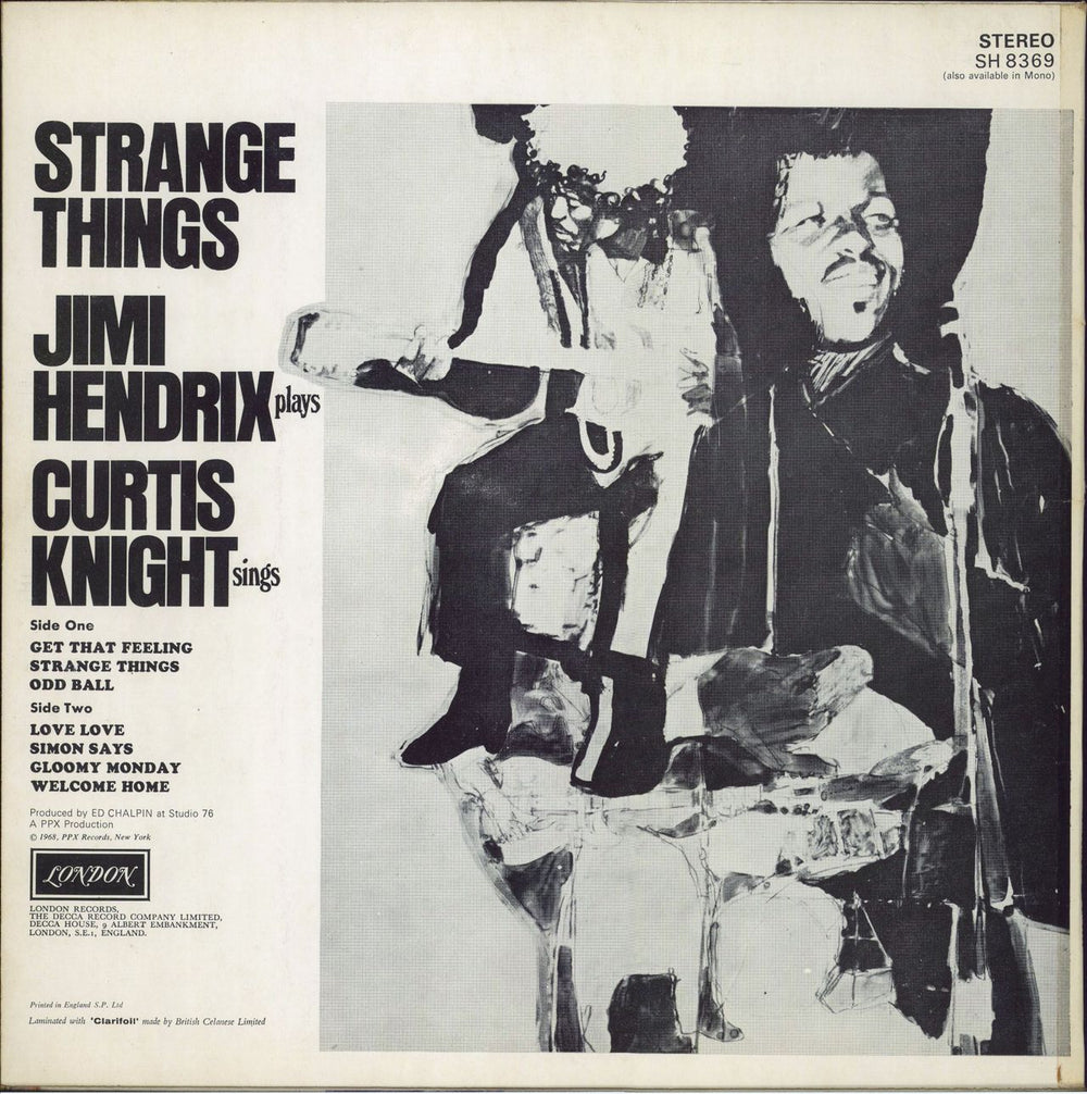 Jimi Hendrix Strange Things UK vinyl LP album (LP record)