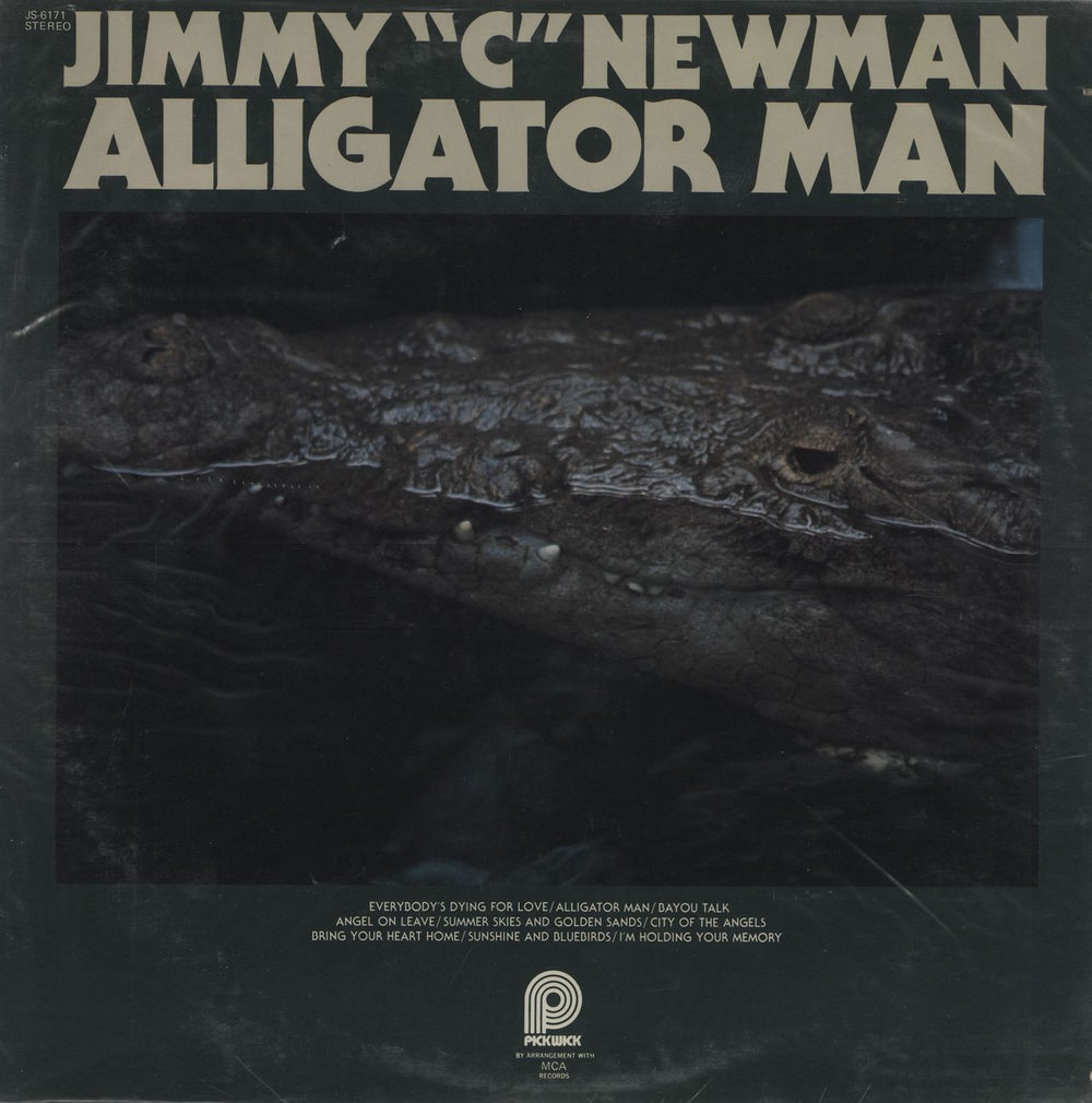 Jimmy C. Newman Alligator Man US vinyl LP album (LP record) JS-6171
