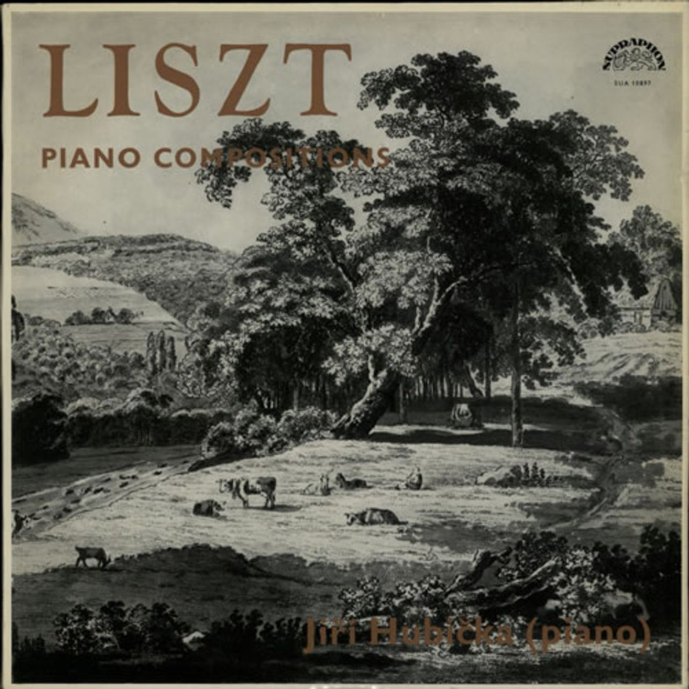 Jiri Hubicka Liszt Piano Compositions Czech vinyl LP album (LP record) SUA10897