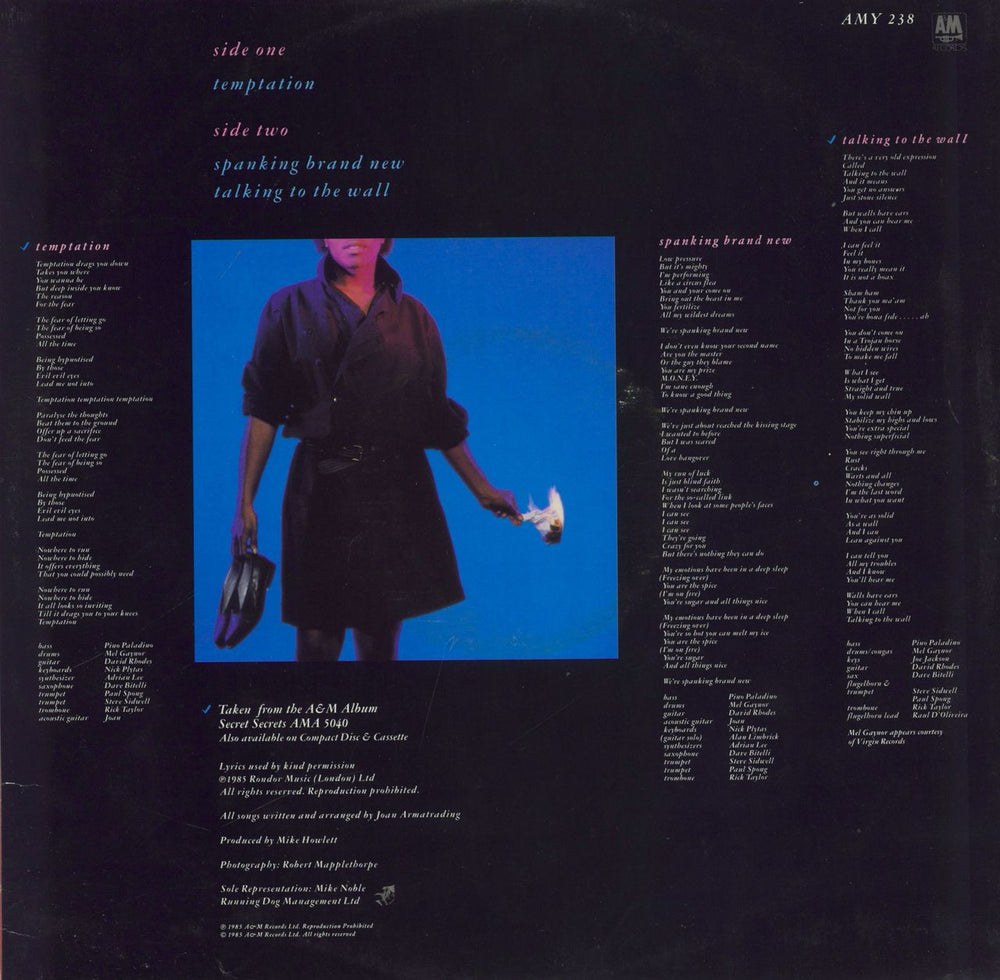 Joan Armatrading Temptation UK 12" vinyl single (12 inch record / Maxi-single)