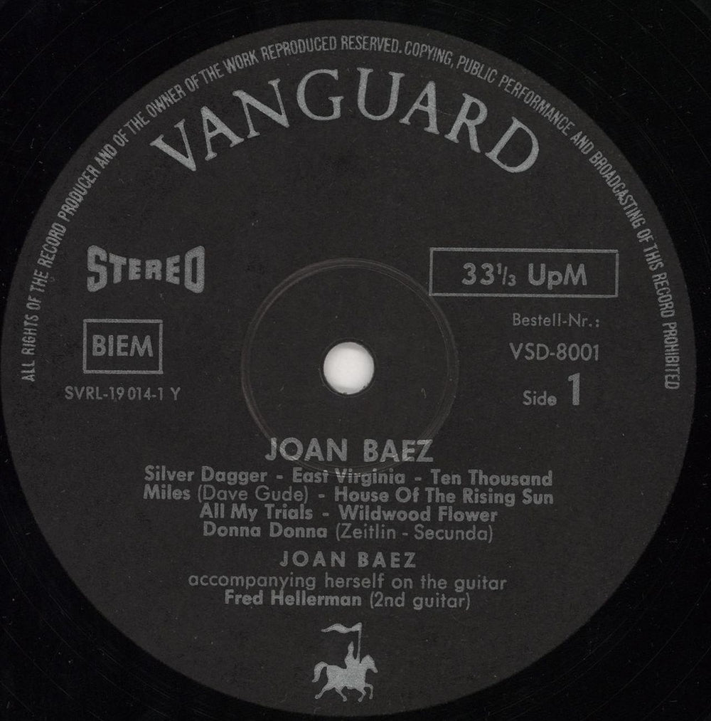 Joan Baez Joan Baez German vinyl LP album (LP record) JBZLPJO749601