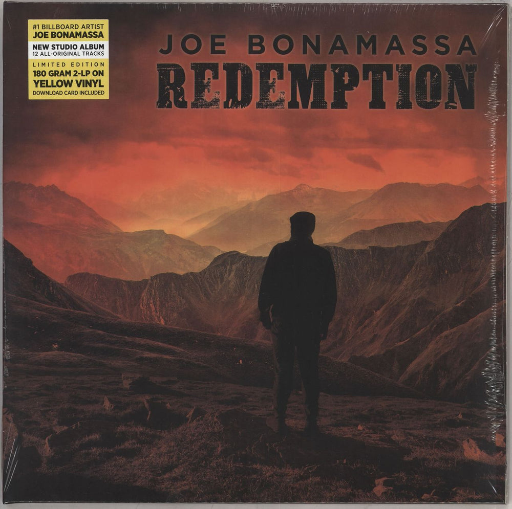 Joe Bonamassa Redemption - 180gm Yellow Vinyl - Sealed UK 2-LP vinyl record set (Double LP Album) PRD75591