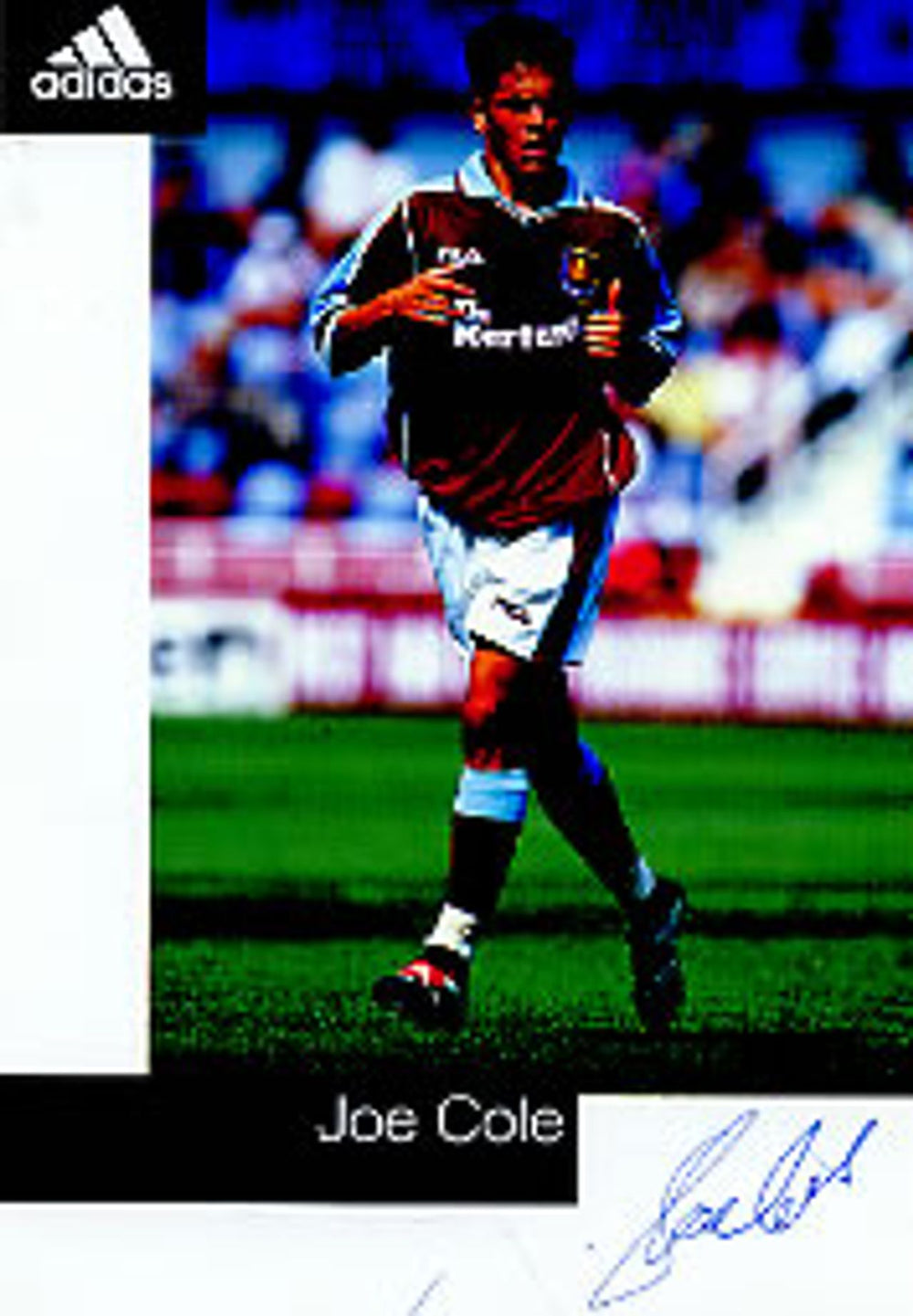 Joe Cole Autographed Publicity Photocard UK Promo photograph SIGNED PHOTOCARD