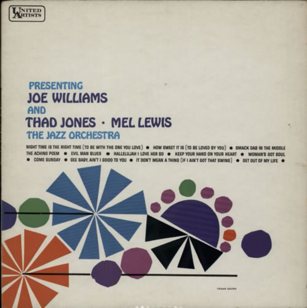 Joe Williams Presenting Joe Williams, Thad Jones & Mel Lewis UK vinyl LP album (LP record) SULP1178