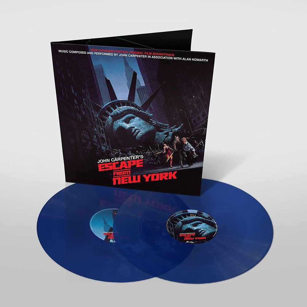 John Carpenter Escape From New York - Expanded Edition - Blue Vinyl UK 2-LP vinyl record set (Double LP Album) SILLP1493