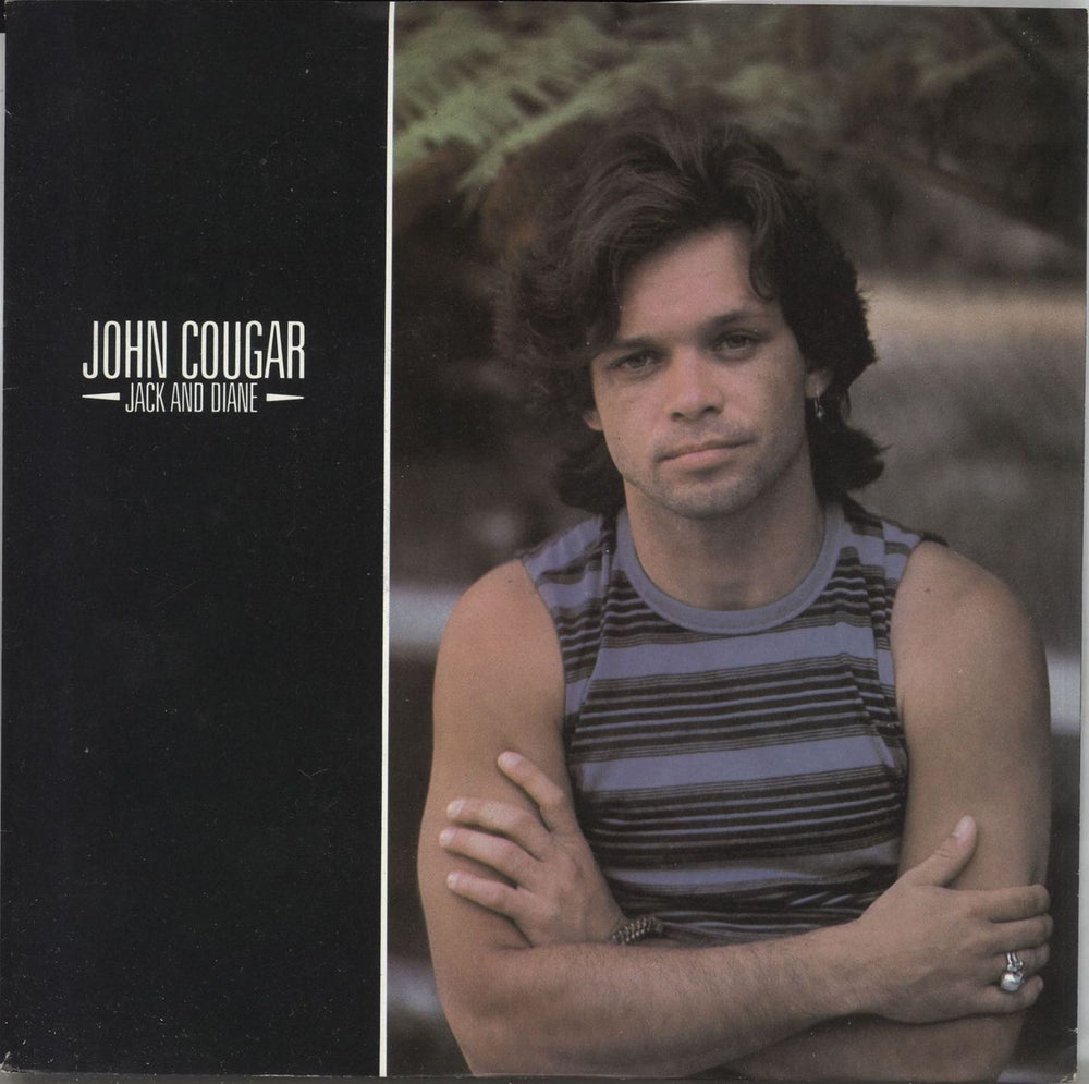 John Cougar Mellencamp Jack And Diane - P/S UK 7" vinyl single (7 inch record / 45) RIVA37