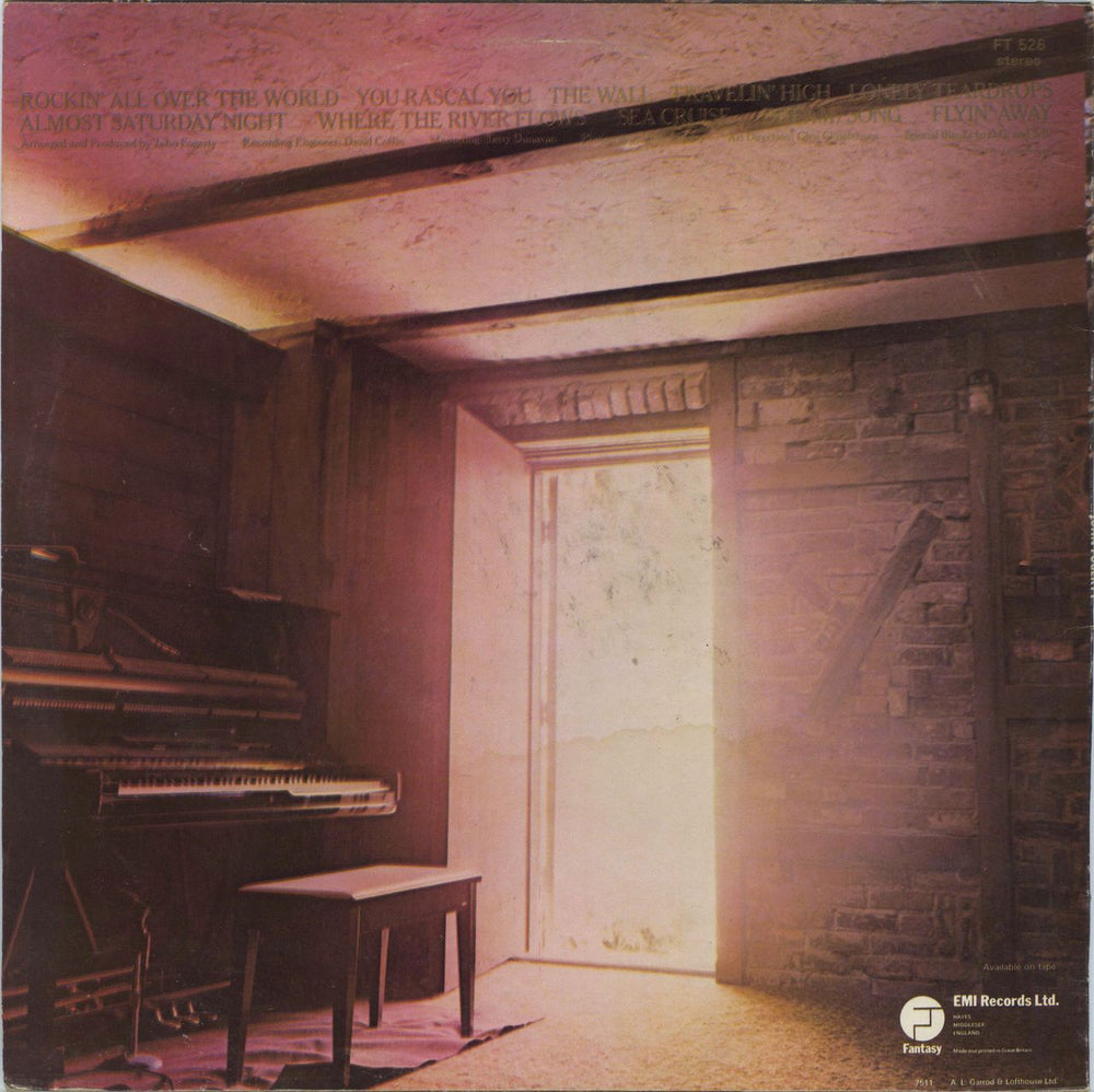 John Fogerty John Fogerty - EX UK vinyl LP album (LP record)