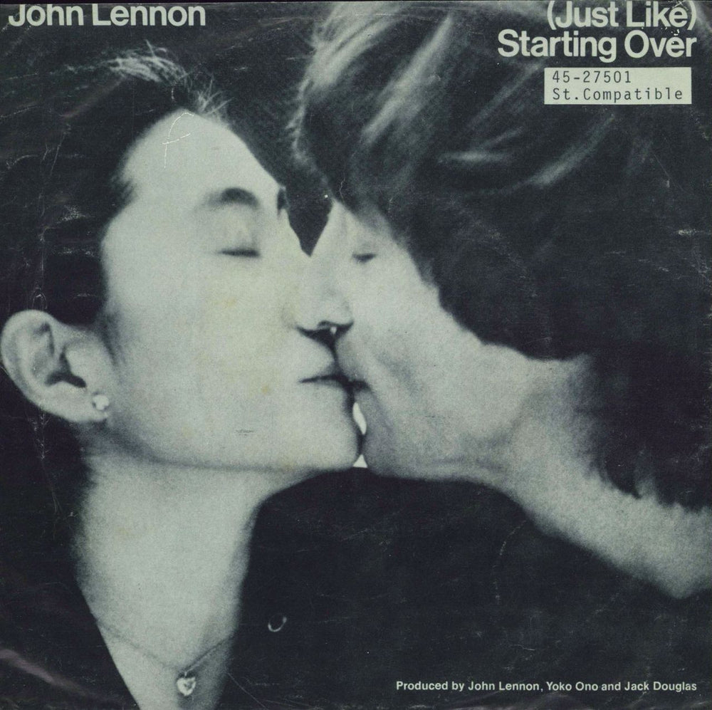 John Lennon (Just Like) Starting Over + P/S Ecuador 7" vinyl single (7 inch record / 45) GEF-49604