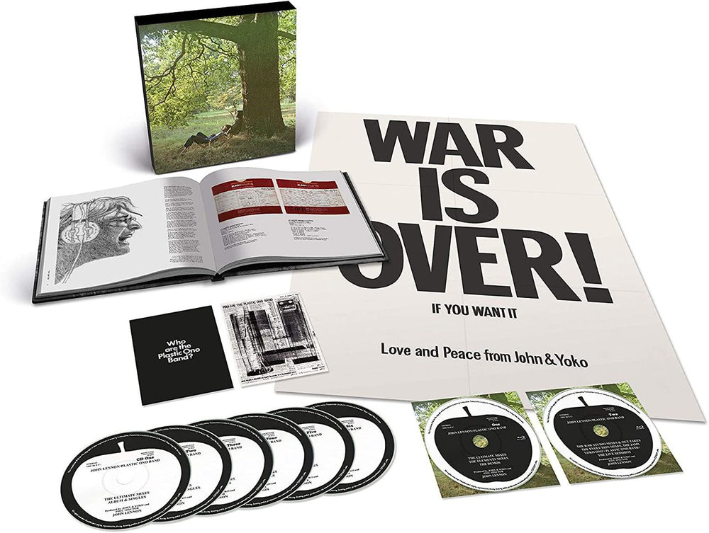 John Lennon Plastic Ono Band (The Ultimate Mixes) - Super Deluxe [6CD+2Blu-Ray] UK CD Album Box Set 0602507354299