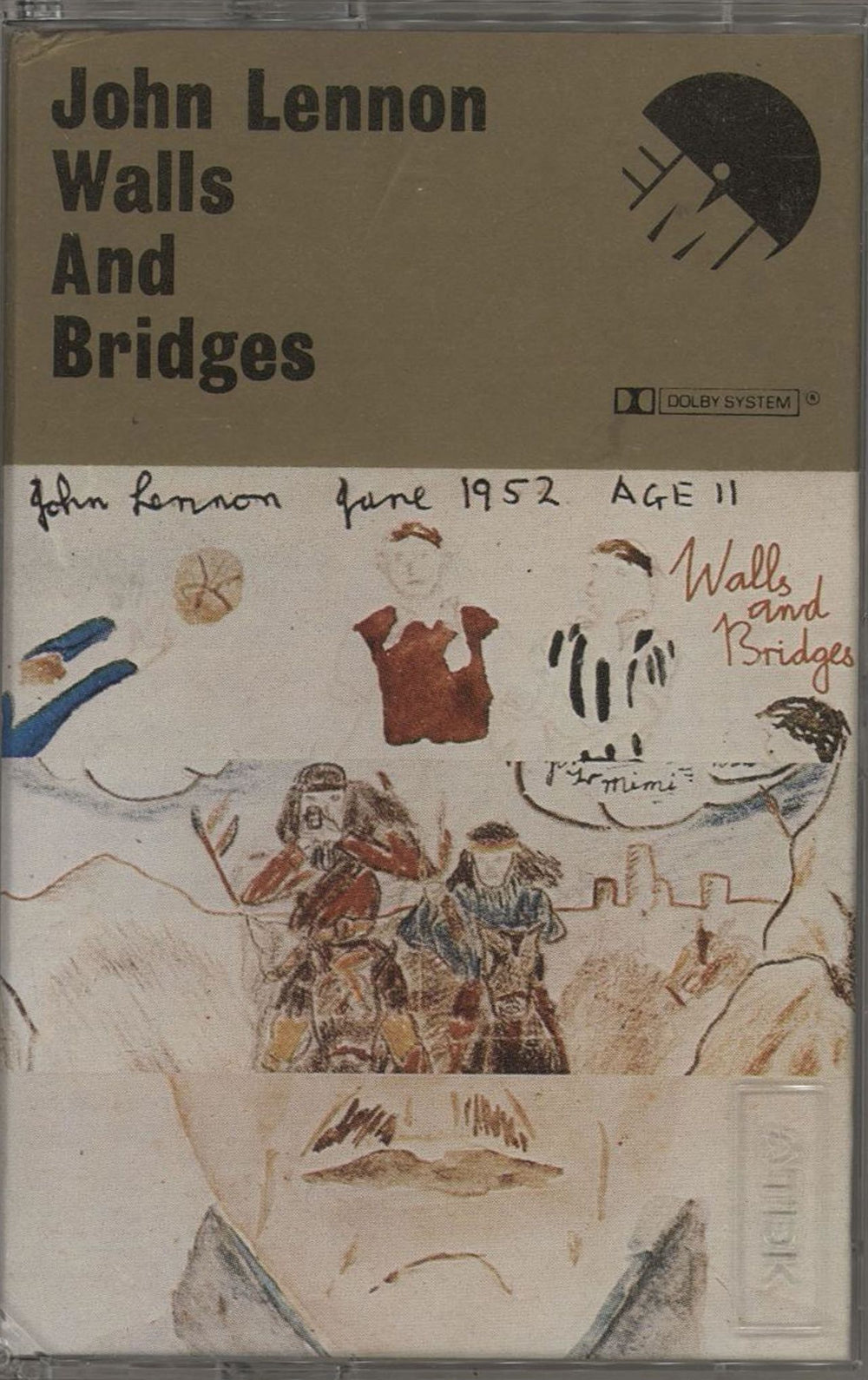 John Lennon Walls And Bridges UK cassette album TC-PCTC253