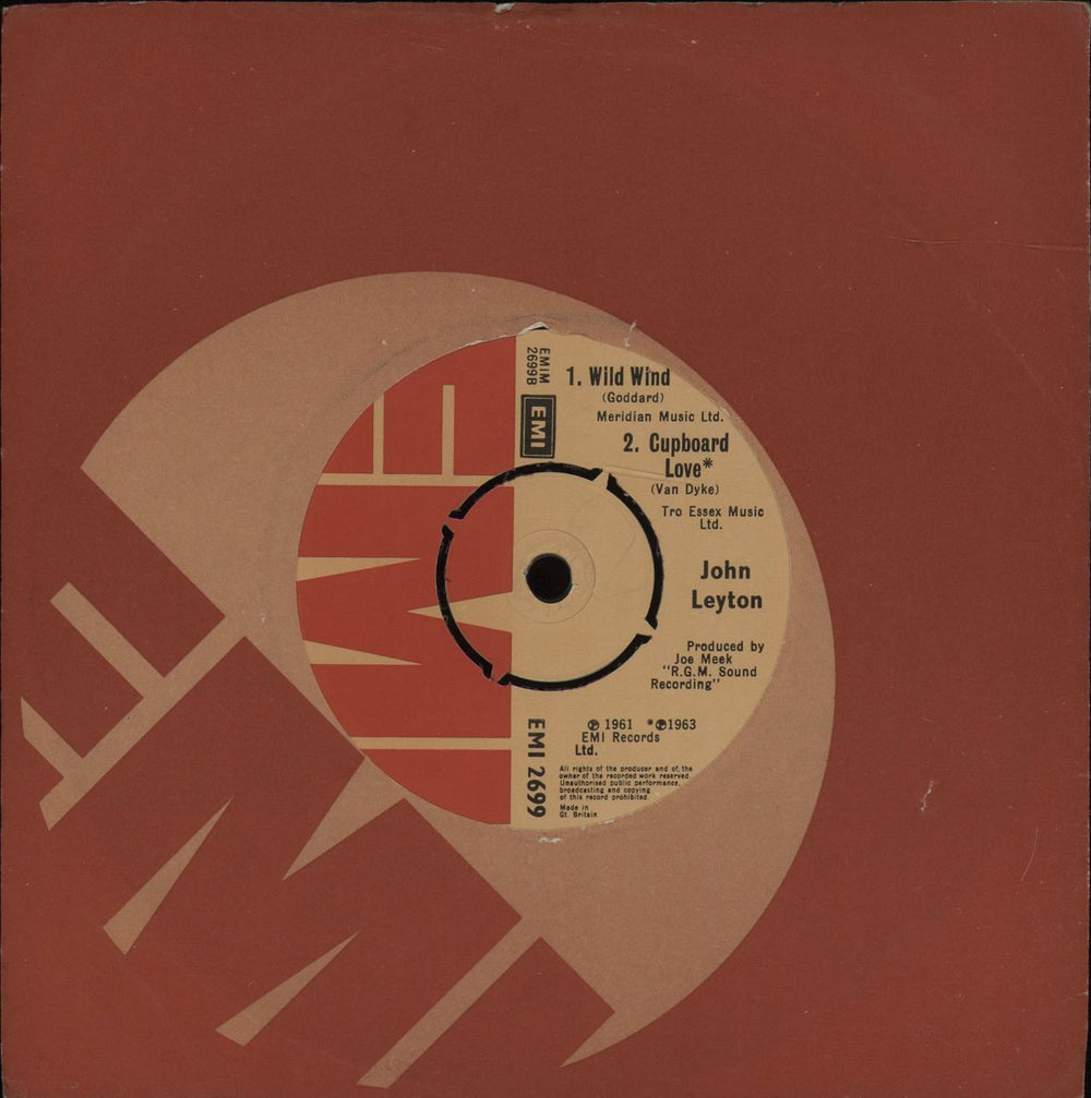 John Leyton Johnny Remember EP UK 7" vinyl single (7 inch record / 45) EMI2699