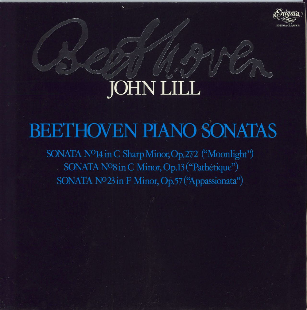 John Lill Beethoven Piano Sonatas UK vinyl LP album (LP record) K53520