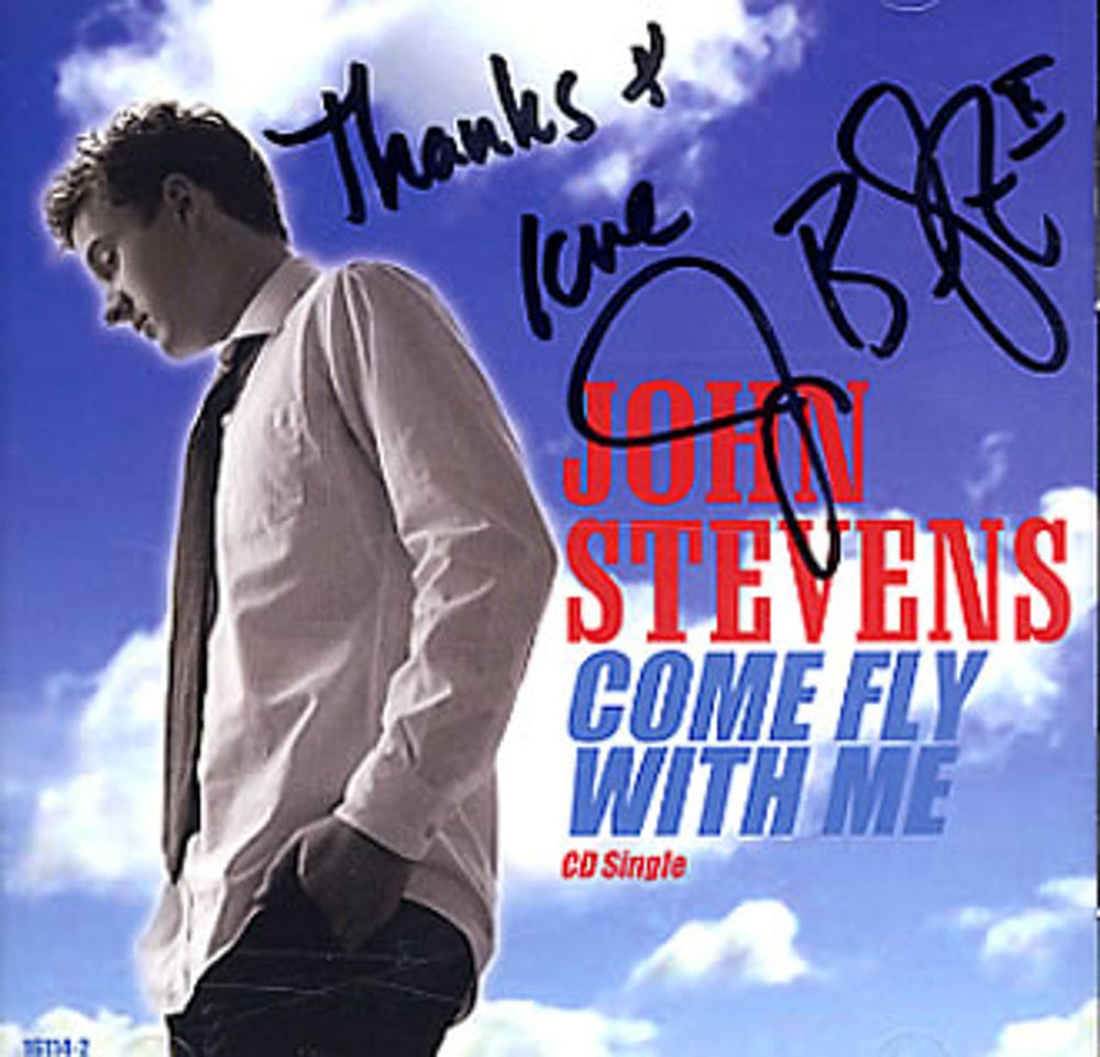 John Stevens (American Idol) Come Fly With Me - AUTOGRAPHED US CD single (CD5 / 5") 16114-2