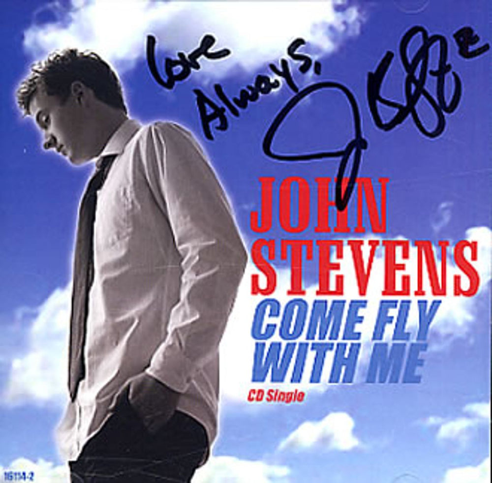 John Stevens (American Idol) Come Fly With Me - AUTOGRAPHED US CD single (CD5 / 5") 16114-2