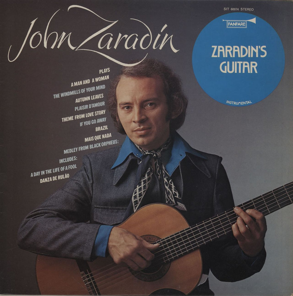 John Zaradin Zaradin's Guitar UK vinyl LP album (LP record) SIT60074