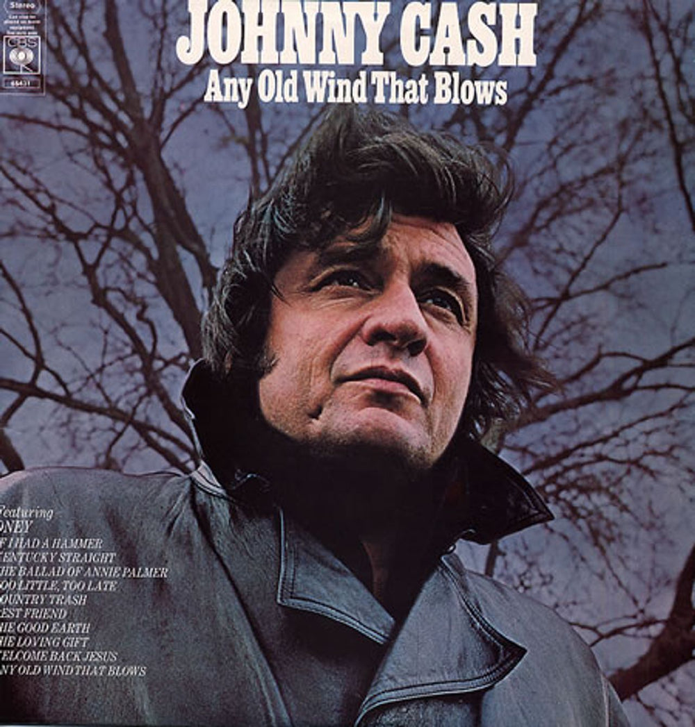 Johnny Cash Any Old Wind That Blows UK vinyl LP album (LP record) 65431