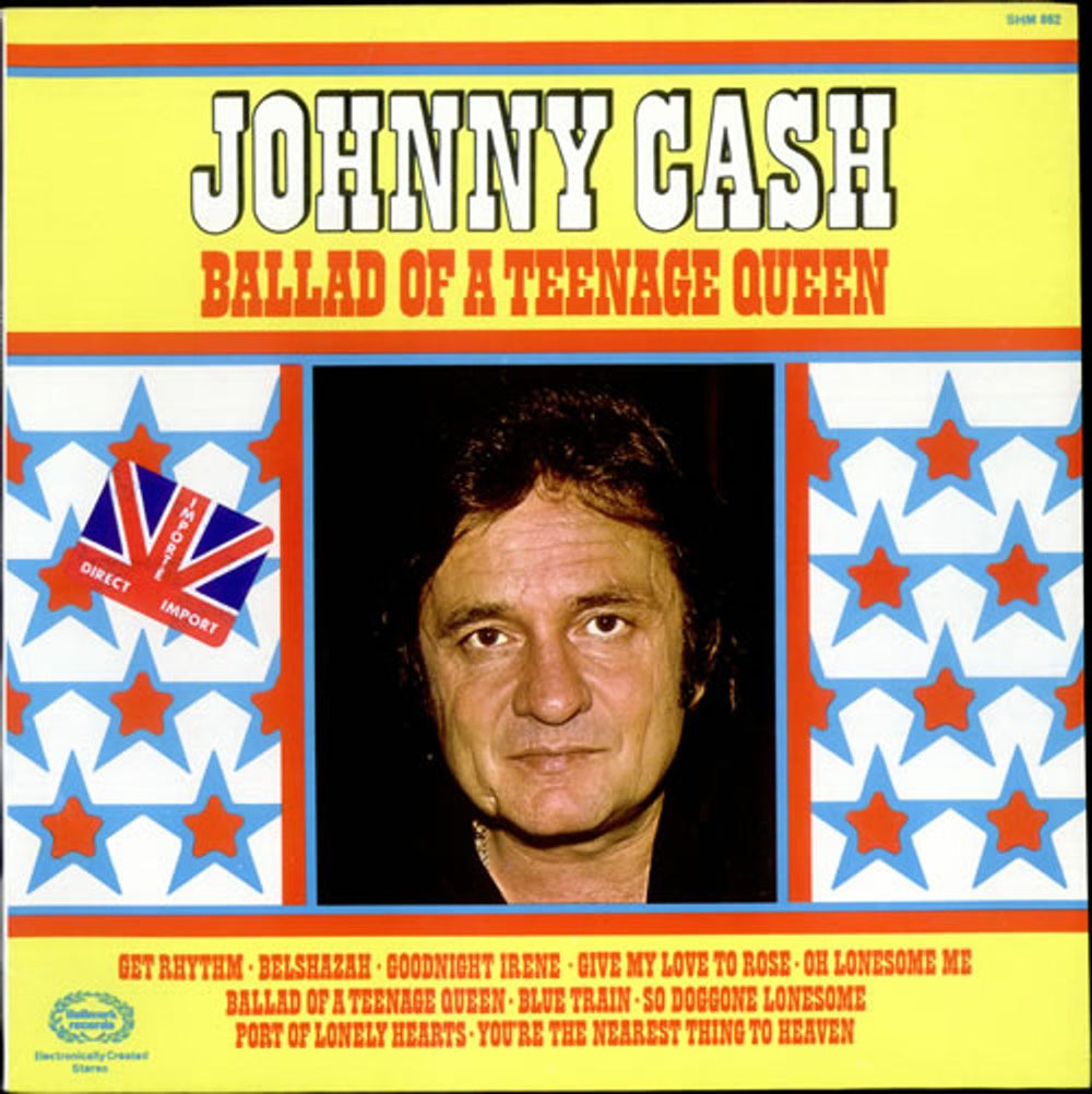 Johnny Cash Ballad Of A Teenage Queen UK vinyl LP album (LP record) SHM862