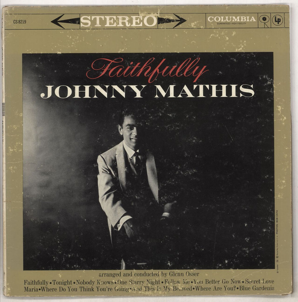 Johnny Mathis Faithfully US vinyl LP album (LP record) CS8219