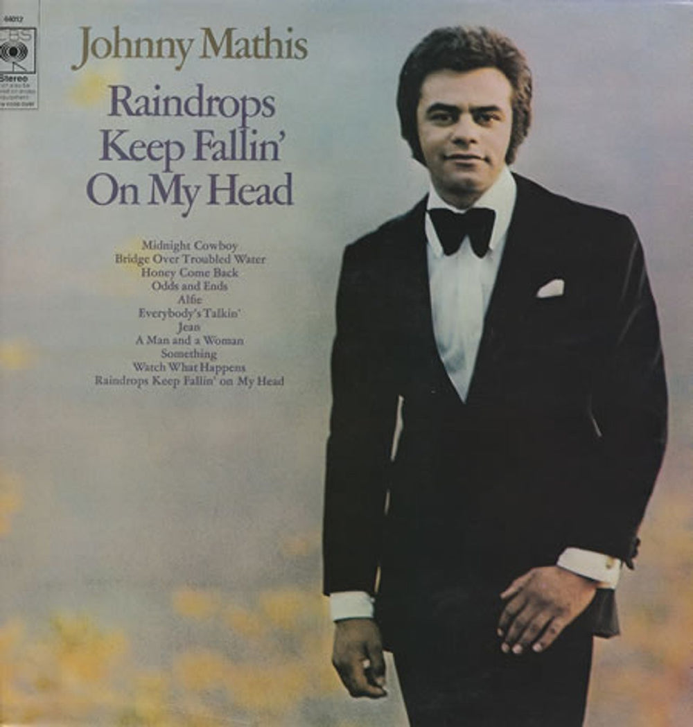 Johnny Mathis Raindrops Keep Fallin' On My Head UK vinyl LP album (LP record) 64012