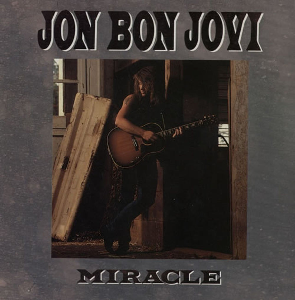 Jon Bon Jovi Miracle - Credits Dyin' Ain't Much UK 7" vinyl single (7 inch record / 45) JBJ2