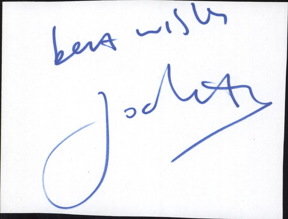 Jools Holland Autograph UK memorabilia AUTOGRAPH