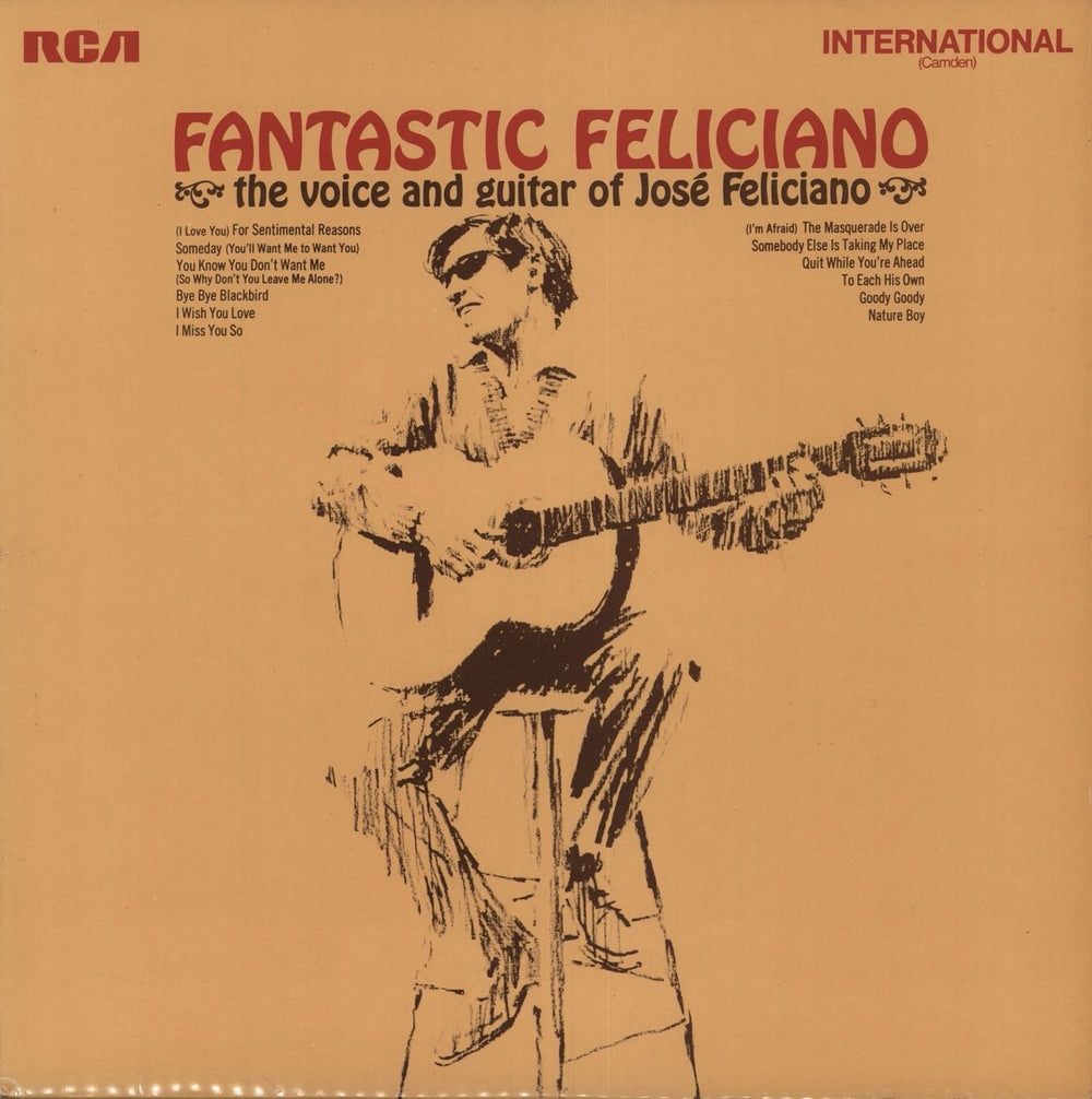 José Feliciano Fantastic Feliciano UK vinyl LP album (LP record) INTS1058