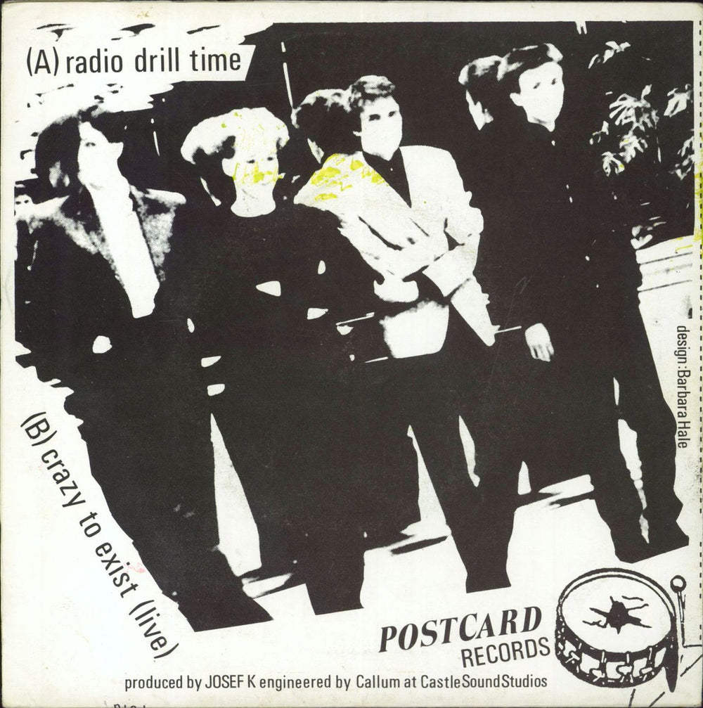 Josef K Radio Drill Time - 1st - P/S UK 7" vinyl single (7 inch record / 45)