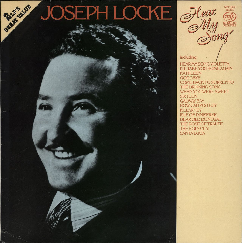 Josef Locke Hear My Song UK 2-LP vinyl record set (Double LP Album) MFP1033