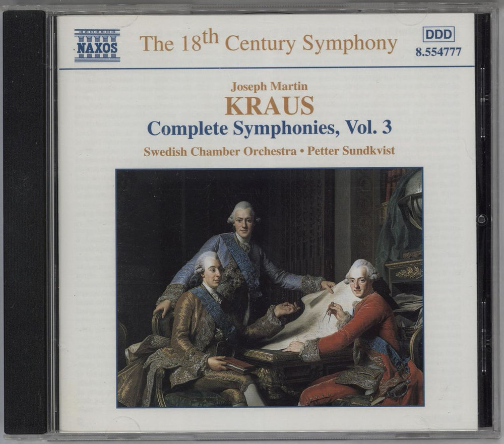 Joseph Martin Kraus Complete Symphonies, Vol. 3 Canadian CD album (CDLP) 8.554777