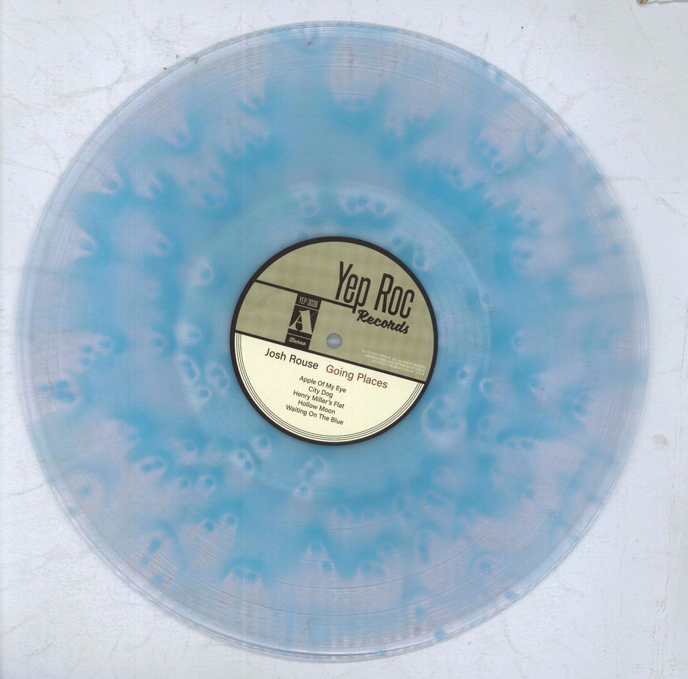 Josh Rouse Going Places - Blue/Clear Splatter vinyl US vinyl LP album (LP record)