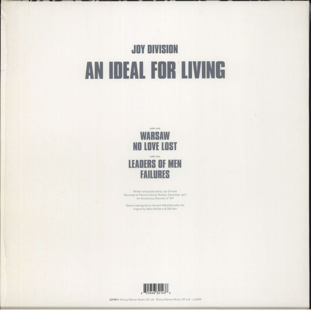Joy Division An Ideal For Living - Record Store Day - Shrink UK 12" vinyl single (12 inch record / Maxi-single) 825646321438