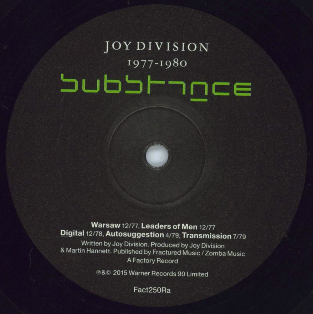 Joy Division Substance 1977-1980 - 180 Gram - Shrink UK 2-LP vinyl record set (Double LP Album) JOY2LSU804907