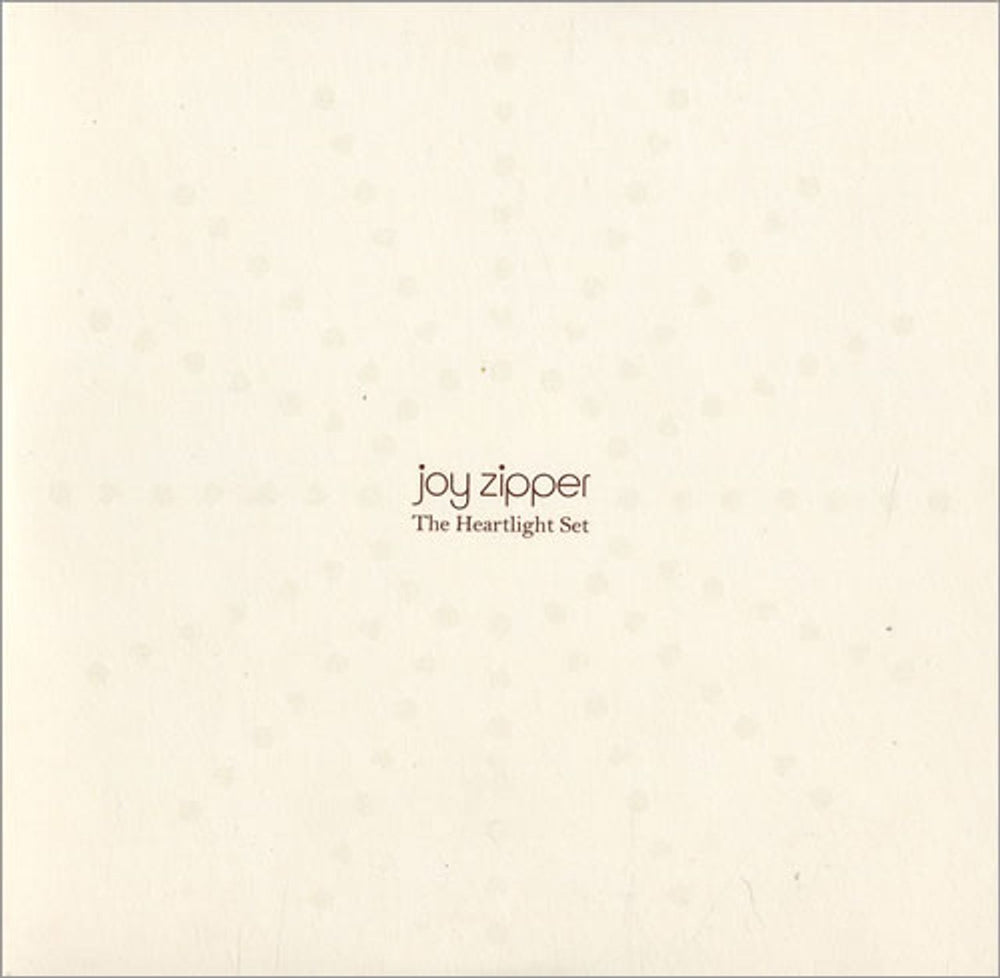 Joy Zipper The Heartlight Set UK Promo CD album (CDLP) HEARTSETCJ1