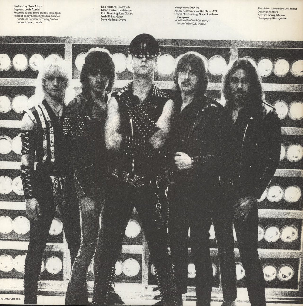 Judas Priest Screaming For Vengeance + Poster UK vinyl LP album (LP record)